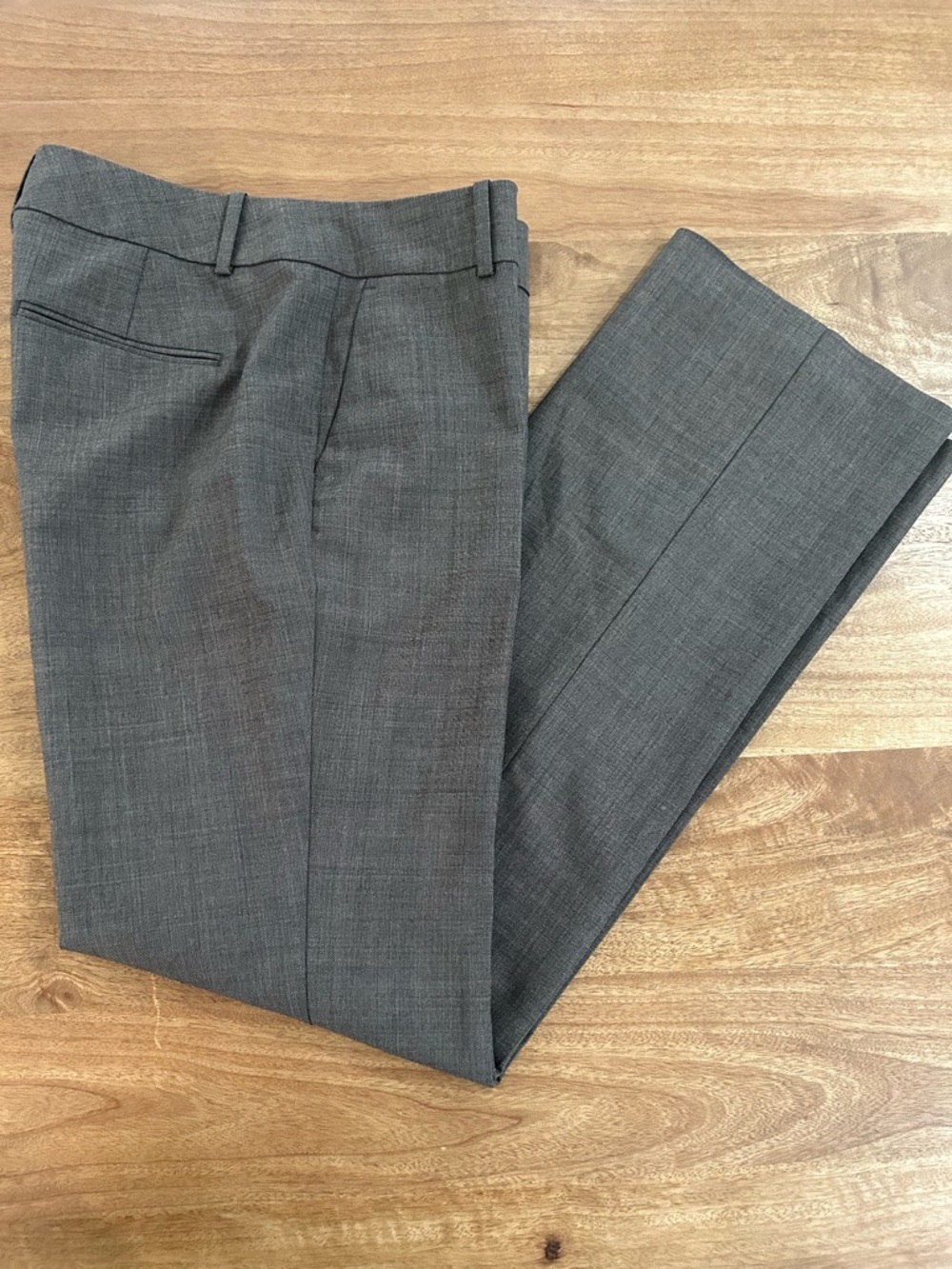 Ann Taylor Brown Straight-Leg Dress Pants